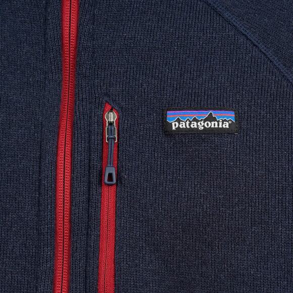 Patagonia Men’s Performance Better Sweater Hoody Blue/Navy Red Zippers Size M - Picture 11 of 12